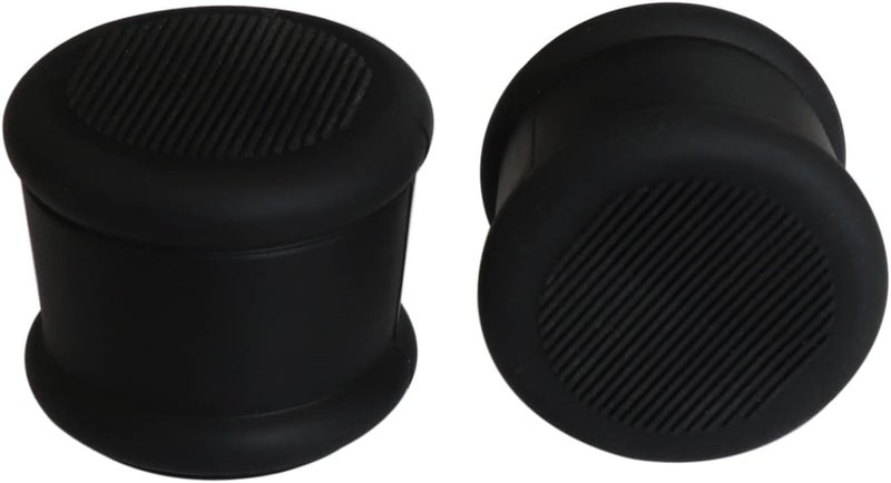 Refila 2 Pack Spring Tension Curtain Rod, 1 inch Decorative Tension Drapery Rod for Window, Café Rod (Black) - Image 3
